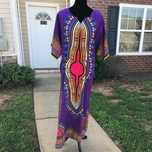 Long Beautiful Dashki Maxi Dress